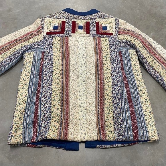 Vintage 90s y2k quilt jacket patchwork - Picture 4 of 4